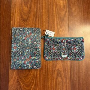 Vera Bradley Kaleidoscope Navy Notebook & Pencil Case